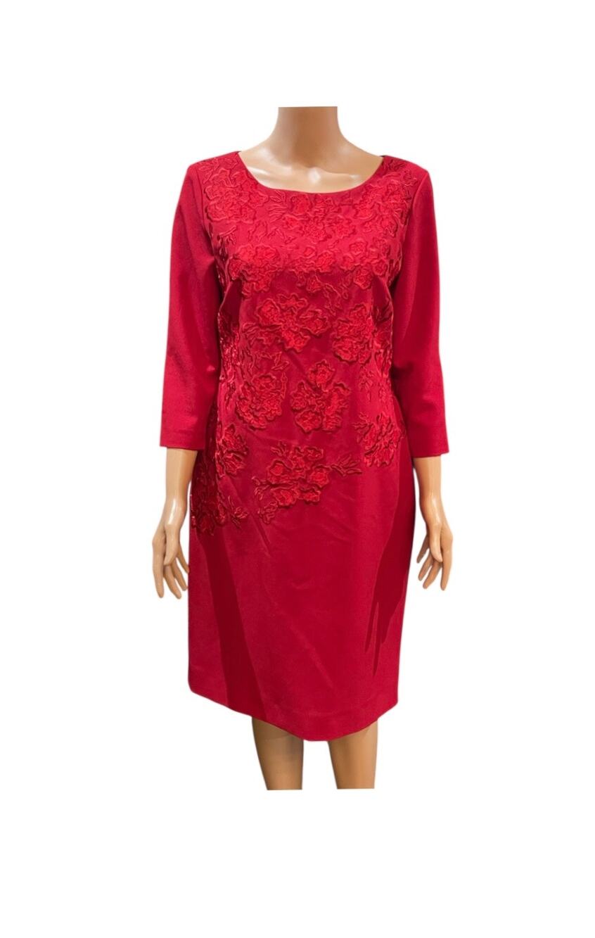 Antonio Melani Women’s Lace Waist Detail dress size 8 Red